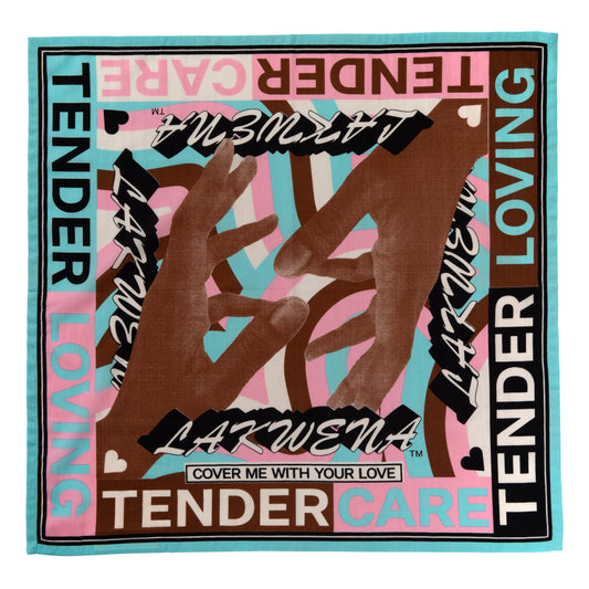 TENDER LOVING CARE BANDANA - BLUE/PINK